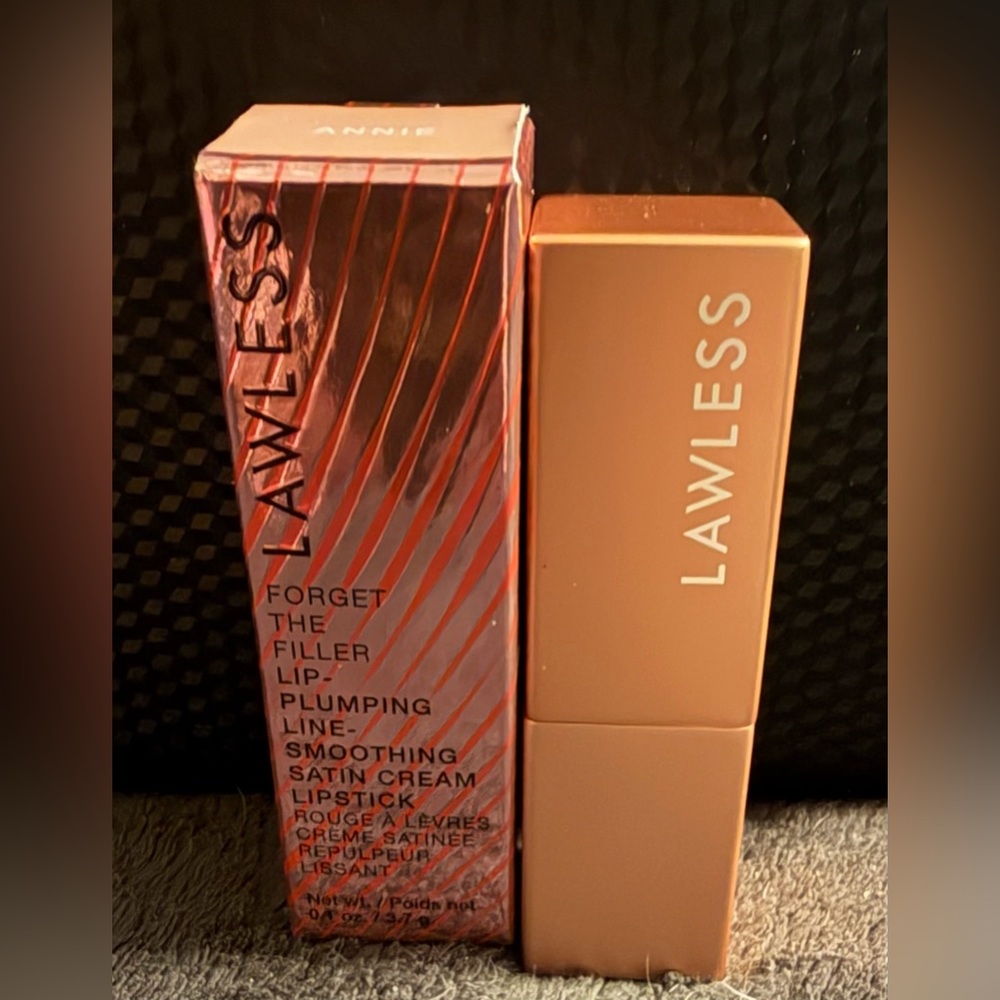 LAWLESS FORGET THE FILLER LIP-PLUMPING LINE-SMOOTHING SATIN CREAM lipstick NWT